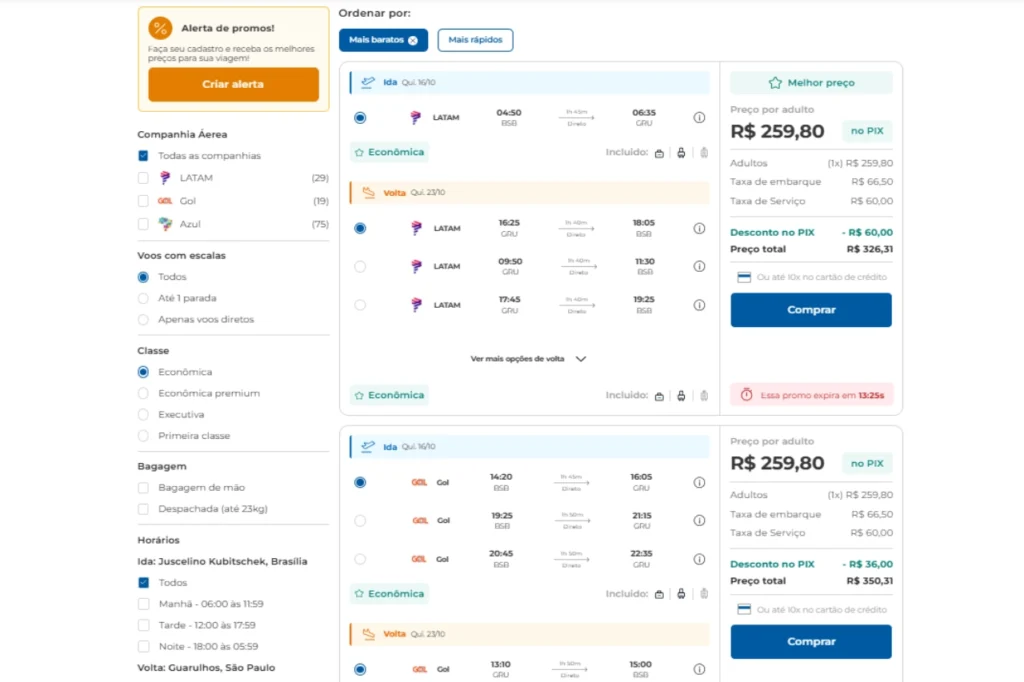 Ferramenta de comparação de preços